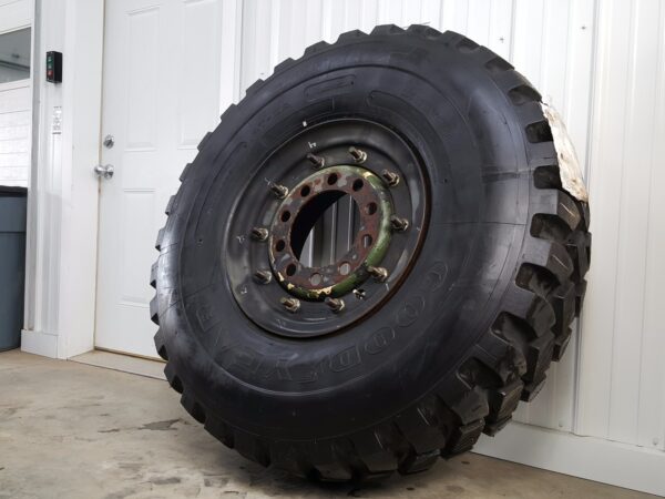 14.00 R20 Goodyear AT-2A Mounted on Steel Combat Wheel-276