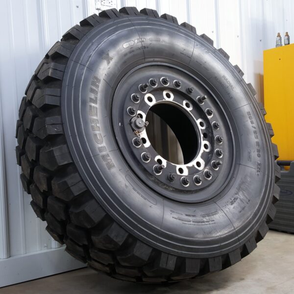 395/85 R20 - Michelin XZL+ - 100% Tread on Alum CTIS MRAP Wheel-0