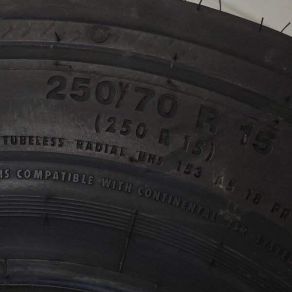 Continental ContiRV20 250/70R15 Tow Tractor Tug GSE tires in NOS Condition