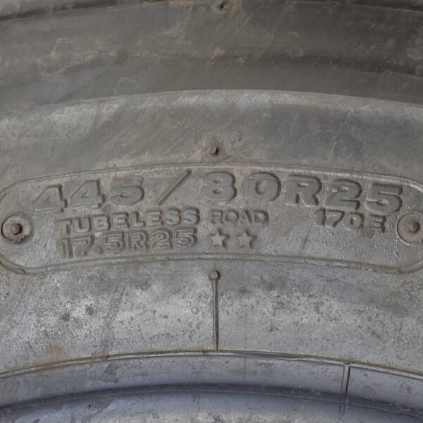445/80R25 (17.5-25) Bridgestone VGT 2* OTR Tires in NOS Condition