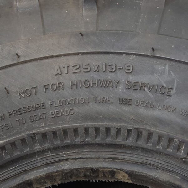 AT25x13.00-9 Carlisle HD Field Trax Gator Tires in New Old Stock Condition