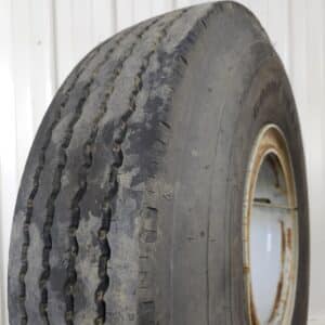 Used Goodyear G114 10.00R15 Trailer Tires Mounted on Dayton Wheels (90%+ Tread)